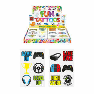 แทททู Gamer Fun กล่องโชว์ (96 แผ่น)