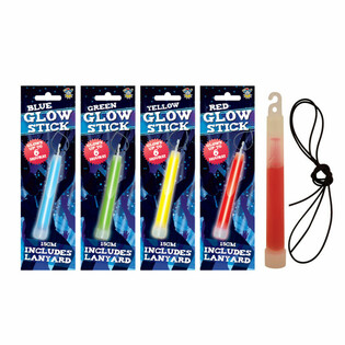 แท่งเรืองแสง Glow Stick Breaklight - 15 ซม. พร้อมสายคล้อง - คละสีในกล่องโชว์ (12 ชิ้น)