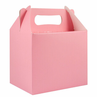 กล่องของขวัญ / กล่องใส่ของชำร่วย สีชมพู 14x18x10 ซม. (12 ชิ้น)