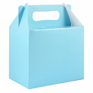 กล่องของขวัญ/กล่องใส่ของชำร่วย สีฟ้าอ่อน 14x18x10 ซม. (12 ชิ้น)