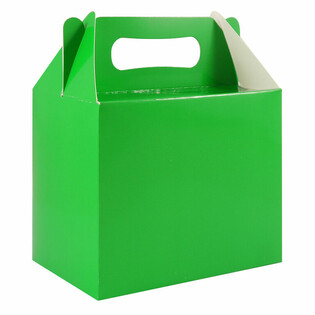 กล่องของขวัญ/กล่องแจกทาน สีเขียว 14x18x10 ซม. (12 ชิ้น)