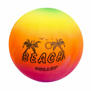 วอลเลย์บอลชายหาด 23 ซม. - สีรุ้ง (10 ชิ้น)