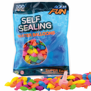 AQUA FUN - ลากโป่งน้ำปิดผนึกภัดโนมัติ 100 ลาก (แพ็ค 6)