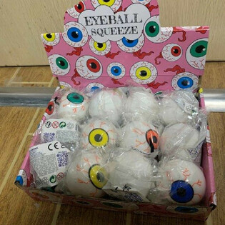 ลูกบอลบีบลูกตา Squeeze Eyeball ในกล่องโชว์ (12 ชิ้น)