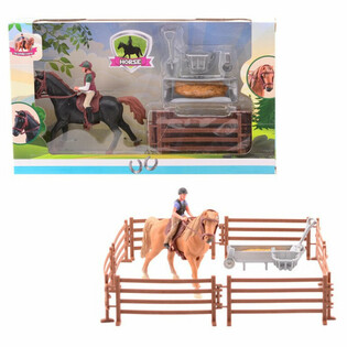 MY LOVELY HORSE - ของเล่นม้าพร้อมคอกม้า - ในกล่องของขวัญ (1 ชิ้น)