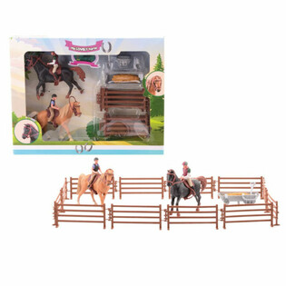MY LOVELY HORSE - XL - ของเล่นม้า 2 ตัว พร้อมคอกม้าขนาดใหญ่ - ในกล่องของขวัญ (1 ชิ้น)