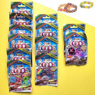 CRAZE LOOPS LOOM ถุงสุ่ม - ในกล่องโชว์ (12 ชิ้น)