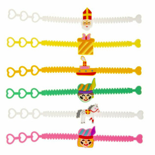 SINTERKLAAS - กำไลซิลิโคนสำหรับเด็ก (12 ชิ้น)