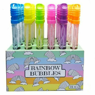 ไม้เป่าฟองสบู่สายรุ้งขนาดใหญ่ - ในกล่องโชว์ (24 ชิ้น)