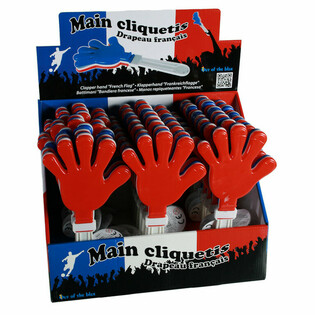 มือตบพลาสติกขนาดใหญ่ XL - 27 ซม. - ในกล่องโชว์ (24 ชิ้น)
