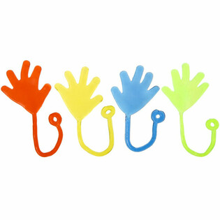 มือเหนียวหนึบพร้อมเชือก - คละสี (48 ชิ้น)