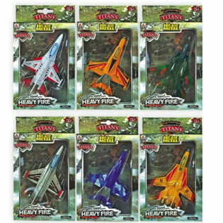 เครื่องบิน F16 เหล็ก Die-Cast (6 ชิ้น)