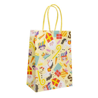 ถุงของขวัญกระดาษ - SINTERKLAAS - ขนาด 16x9x22 ซม. (12 ใบ)