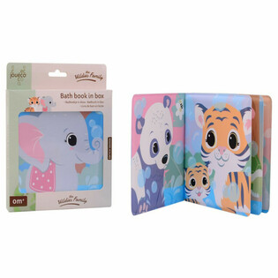 JOUECO - THE WILDIES FAMILY หนังสืออาบน้ำในกล่องของขวัญ - เหมาะสำหรับเด็กตั้งแต่ 0 เดือนขึ้นไป (1 ชิ้น)