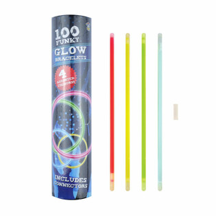 กำไลเรืองแสง Glow - 100 ชิ้นในหลอด
