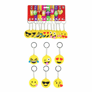พวงกุญแจหน้ายิ้ม Smiley Mix (12 ชิ้น)