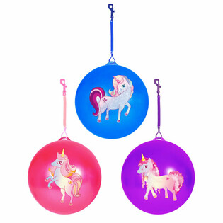 UNICORN / ลูกบอลยูนิคอร์นพร้อมสายบันจี้ / Bungee Ball &Oslash;23 ซม. (24 ชิ้น)