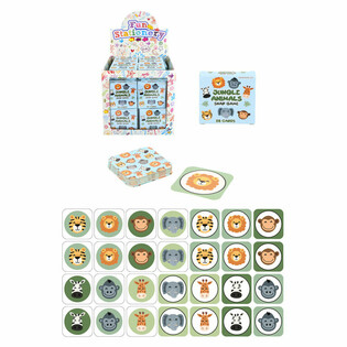 เกมความจำขนาดเล็ก - ลายสัตว์ป่า - ในกล่องโชว์ (64 ชิ้น)