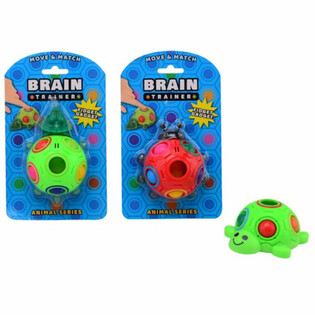 ของเล่นบีบมือ Fidget - เกมฝึกสมองรูปสัตว์บนการ์ด (12 ชิ้น)