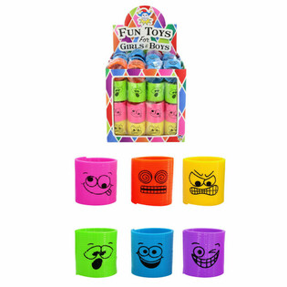 สปริงเกลียวหน้ายิ้มมินิ &Oslash;3.5 ซม. ในกล่องโชว์ (60 ชิ้น)