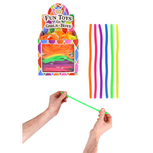 เส้นยางยืดของเล่น Stretchy Strings - คละสี - บรรจุในกล่องโชว์ (144 ชิ้น)