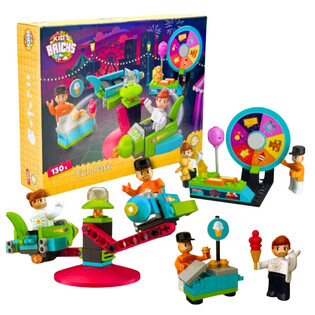KIDS BRICKS FUN PARK - ชุดตัวต่อบล็อก - 130 ชิ้น (1 ชิ้น)