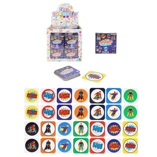 เกมความจำขนาดเล็ก - รุ่น: ซูเปอร์ฮีโร่ - บรรจุในกล่องโชว์ (64 ชิ้น)