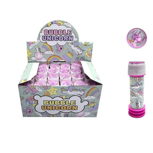 เป่าลูกโป่งสบู่ยูนิคอร์น 25ml ในกล่องโชว์ (24 ชิ้น)