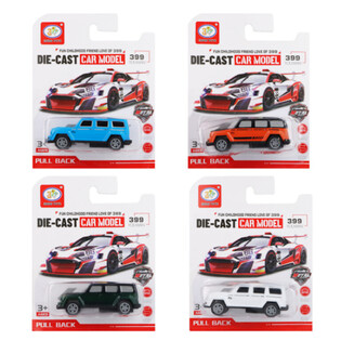 รถ 4x4 แบบดึงถอยหลังบนการ์ด (12 ชิ้น)