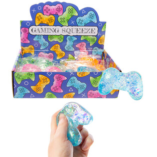 จอยเกมบีบ (Squeeze Gaming Controller) - คละสี - ในกล่องโชว์ (12 ชิ้น)