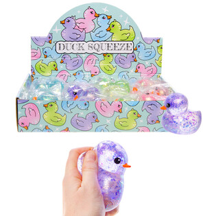 เป็ดบีบ SQUEEZE DUCK - คละสี - ในกล่องโชว์ (12 ชิ้น)