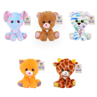 ตุ๊กตาผ้าขนนุ่มท่านั่ง - สูง 15 ซม. - คละแบบ (10 ชิ้น)