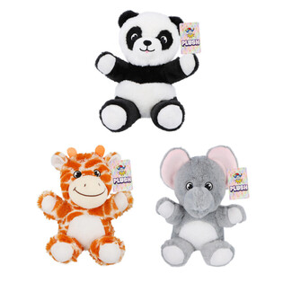 ตุ๊กตาสัตว์ป่า - สูง 19 ซม. - คละแบบ (12 ชิ้น)