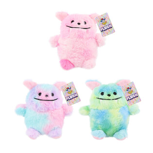 ตุ๊กตาปีศาจผ้าขน - สูง 15 ซม. - คละสี (12 ชิ้น)