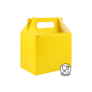 กล่องใส่ของขวัญ สีเหลือง 14x9.5x12 ซม. (12 ชิ้น)