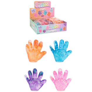 ของเล่นบีบมือ Squeeze Hand - คละสี - ในกล่องโชว์ (12 ชิ้น)