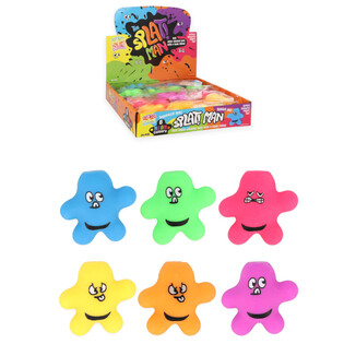 ตุ๊กตาบีบคลายเครียด SQUEEZY SPLAT MAN - คละสี - พร้อมกล่องโชว์ (24 ชิ้น)