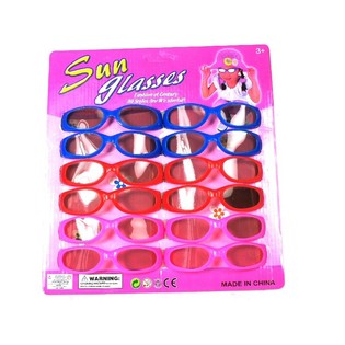 แว่นตากันแดดเด็กบนการ์ด - รุ่น 3 (12 ชิ้น)